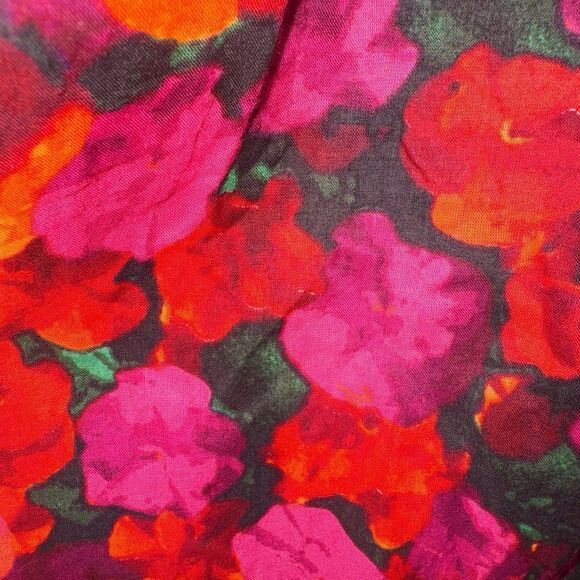 J. Crew Empire-Waist Red Floral 100% Cotton Voile Maxi Dress Open Back Women XXL - Picture 3 of 9